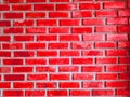 Soft blured of red brick wall Royalty Free Stock Photo