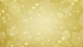 Soft blurred gold background with hearts and circles. Valentines day bokeh background