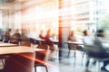 Soft of blurred people meeting at table. Abstract blurred office interior space background Royalty Free Stock Photo