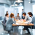 Soft Blurred Team Meeting Planning Scene Royalty Free Stock Photo