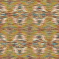 Soft Blurry Ikat Ombre Texture. Seamless Repeat Pattern. Abstract Medieval Tapestry Effect. Space Dyed Blotched Melange