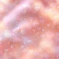 Soft blush gradient background with delicate hearts Royalty Free Stock Photo