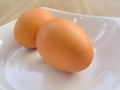 2 soft boil egg Royalty Free Stock Photo
