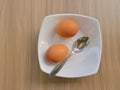 2 soft boil egg Royalty Free Stock Photo