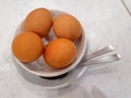 4 soft boil egg Royalty Free Stock Photo