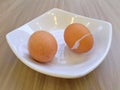 2 soft boil egg Royalty Free Stock Photo