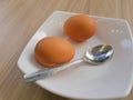 2 soft boil egg Royalty Free Stock Photo