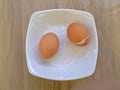 2 soft boil egg Royalty Free Stock Photo