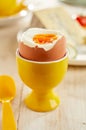 Soft-boiled egg in eggcup