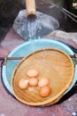 Soft boiled eggs Royalty Free Stock Photo