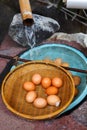 Soft boiled eggs Royalty Free Stock Photo