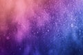soft, bokeh effect with a purple to blue gradient, filled with light speckles. Royalty Free Stock Photo