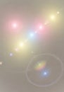 Soft bokeh lights abstract background with gentle color gradients and subtle lens flare effects Royalty Free Stock Photo
