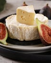 soft brie camembert cheese Royalty Free Stock Photo