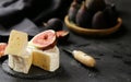 soft brie camembert cheese Royalty Free Stock Photo