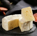 soft brie camembert cheese Royalty Free Stock Photo