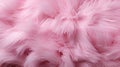 Soft bright pink fur texture background from afar for design projects and digital artworks