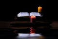A time of holy worship and meditation on the Word, candles and the Holy Bible
