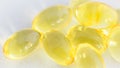 Soft capsules containing fish oil , omega 3 richest