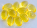 Soft capsules containing fish oil , omega 3 richest