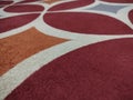 Soft carpet with circle star abstarct