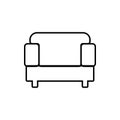 soft chair glyph icon. Element of Furniture for mobile concept and web apps icon. Thin line icon for website design and Royalty Free Stock Photo