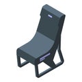 Soft chair icon isometric vector. Gamer furniture