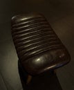 brown sofa chair made of leather Royalty Free Stock Photo