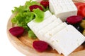 Soft cheese served Royalty Free Stock Photo