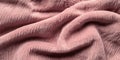 A soft chenille fabric texture background in dusty rose pink. The plush, ribbed surface with subtle Royalty Free Stock Photo