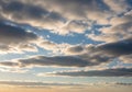 Soft Cloud Layers in Pastel Sky Background Royalty Free Stock Photo