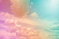 Soft cloud and sky with pastel gradient color Royalty Free Stock Photo