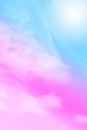 Soft cloud and sky with pastel gradient color Royalty Free Stock Photo