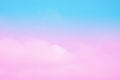 Soft cloud and sky with pastel gradient color Royalty Free Stock Photo