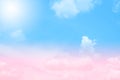 Soft cloud and sky with pastel gradient color Royalty Free Stock Photo