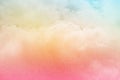 Soft cloud and sky with pastel gradient color and grunge texture Royalty Free Stock Photo