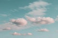 Soft clouds formation light pastel colors Royalty Free Stock Photo