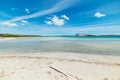 Soft clouds over Lu Impostu beach Royalty Free Stock Photo