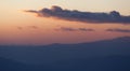 Soft Clouds Over Mountain