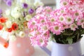 Soft color artificial flowers Royalty Free Stock Photo