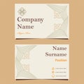 soft color natural floral business card template design Royalty Free Stock Photo