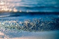 Soft color sand and water background