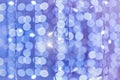 Soft colorful bokeh background. Luminous garlands of electric li Royalty Free Stock Photo