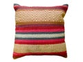 Soft colorful stripes pillow Royalty Free Stock Photo