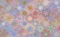 Soft colours kaleidoscope mandala pattern. Royalty Free Stock Photo