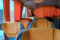 Soft comfortable passenger seats in minibuss