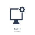 Soft commodities (softs) icon. Trendy flat vector Soft commodities (softs) icon on white background from business collection Royalty Free Stock Photo