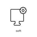 Soft commodities (softs) icon. Trendy modern flat linear vector