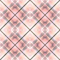 Soft coral pastel checkered seamless pattern design Royalty Free Stock Photo