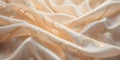Soft Cream Satin Fabric With Subtle Golden Sparkle Patterns In A Gentle Flowing Composition Royalty Free Stock Photo